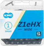 KMC Z1eHX Wide Chain Single Speed 1/2 x 1/8 112 Links Gunmetal/Black