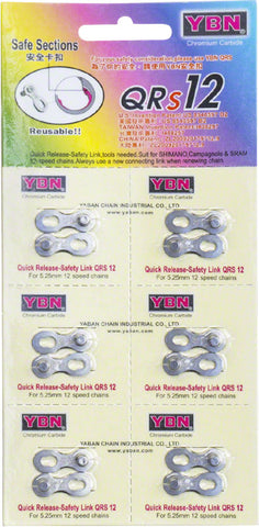 YBN 12 Speed QRS Link Card of 6 Reusable up to 5 times