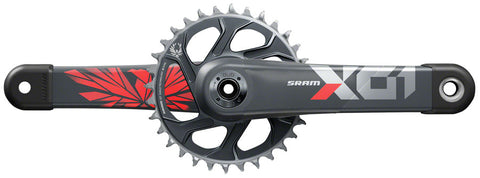 SRAM, X01 Eagle DUB C3, Crankset, Speed: 11/12, Spindle: 28.99mm, BCD: Direct Mount, 32, DUB, 175mm, Red, Boost
