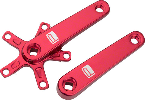 Promax SQ1 Square Taper JIS Cold Forged Crank Arms 135mm Red
