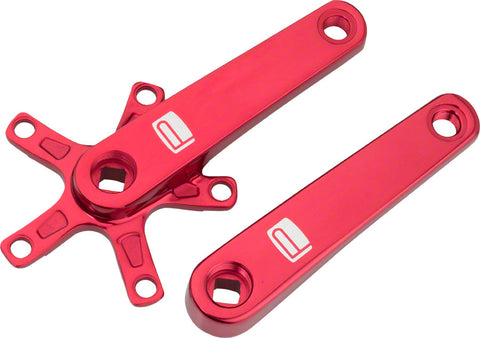 Promax SQ1 Square Taper JIS Cold Forged Crank Arms 140mm Red