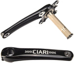 Ciari Turbino Pro 2 piece 24mm 4 Bolt Crankset Black