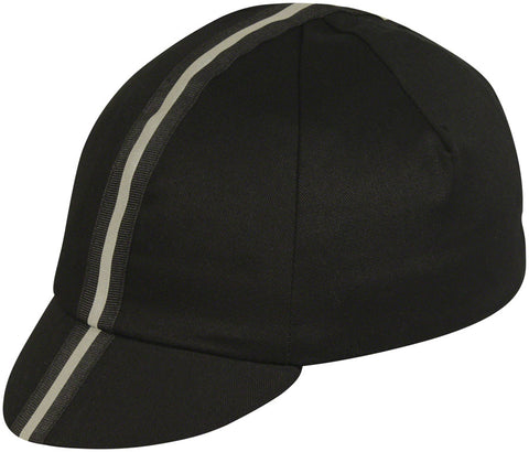 Pace Sportswear Traditional Reflective Cycling Cap Black/Black Ribbon One