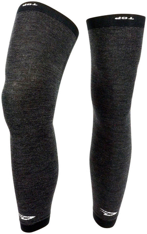 DeFeet Wool Kneeker Full Length Leg Covers Charcoal