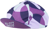 All City Dot Game Cycling Cap Dark Purple Purple Lavender Lite Blue One