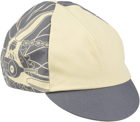 All City Damn Fine Cycling Cap GRAY Khaki One