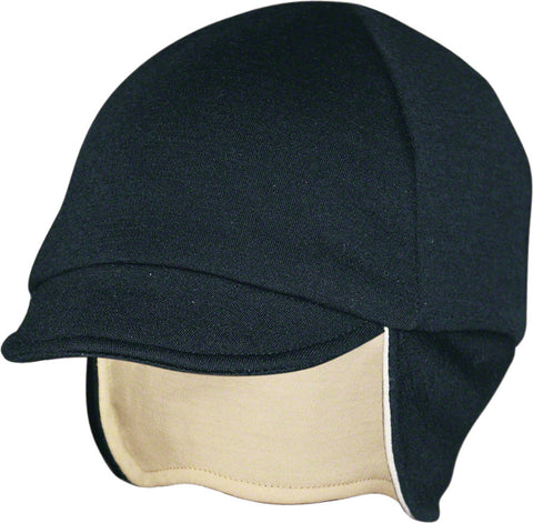 Pace Sportswear Reversable Merino Wool Cap Eggshell/Black