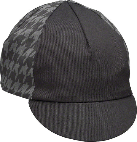 Pace Sportswear Traditional Cycling Cap Mini Houndstooth Black/GRAY