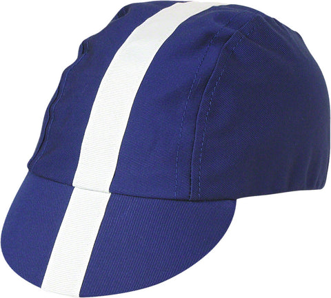 Pace Sportswear Classic Cycling Cap Royal Blue with White Tape