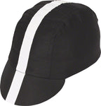 Pace Sportswear Classic Cycling Cap Black with White Tape