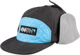 45NRTH Polar Flare Flap Cap Black Blue One