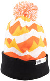 45NRTH Polar Flare Pom Hat Orange Black White One