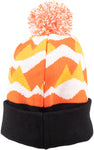 45NRTH Polar Flare Pom Hat Orange Black White One