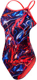 TYR Penello Diamondfit WoMen's Swimsuit Red/White/Blue 36
