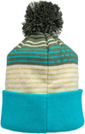 Salsa Juniper Pom Beanie Teal Sage Tan Green Black One