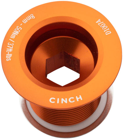 RaceFace CINCH Crank Bolt with Washer NDS M18 Gloss Orange