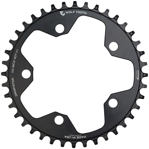 Wolf Tooth 110 BCD Cyclocross and Road Chainring 38t 110 BCD 5Bolt Drop