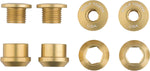 Wolf Tooth 1x 6mm Chainring Bolt Gold Set of 4 Dual Hex Fittings