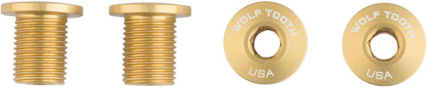 Wolf Tooth 30T 10mm Chainring Bolt Gold Set of 4 Dual Hex Fittings