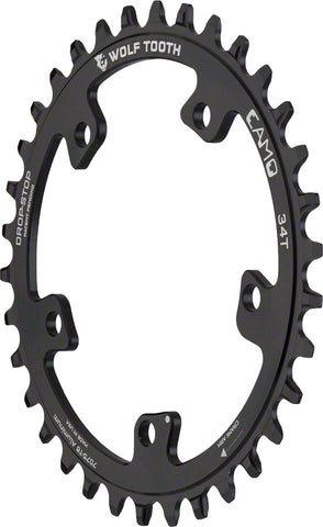 Wolf Tooth CAMO Aluminum Chainring 34t Wolf Tooth CAMO Mount DropStop