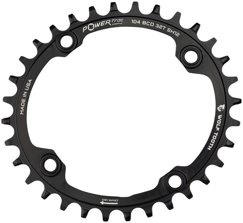 Wolf Tooth Elliptical 104 BCD Chainring 32t 104 BCD 4Bolt Requires Shimano