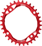 absoluteBlack Oval 64 BCD Chainring 26t 64 BCD 4Bolt NarrowWide Red