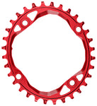 absoluteBlack Oval 104 BCD Chainring 30t 104 BCD 4Bolt NarrowWide Red