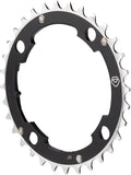 Dimension 34t x 104mm Middle Chainring Black