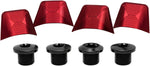 absoluteBlack Crank Bolts and Covers For Ultegra 6800 Cranks Red