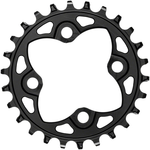 absoluteBlack Round 64 BCD Chainring 26t 64 BCD 4Bolt NarrowWide Black