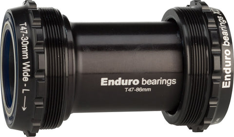 Enduro T47 Bottom Bracket XD15 Corsa Ceramic Bearings 386 EVO Black