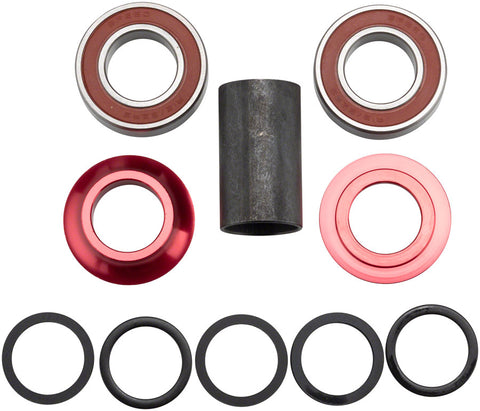 Salt Mid Bottom Bracket CNC 22mm Red