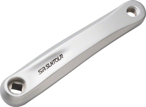 SR Suntour XCC Left Crank Arm Replacment 170mm Diamond Taper Silver