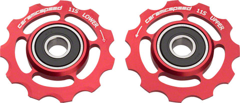 CeramicSpeed Shimano 11speed Pulley Wheels Alloy Red