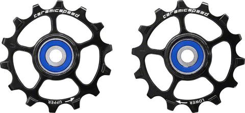 CeramicSpeed SRAM Eagle14 1x12 Speed Pulley Wheels Stainless Steel Black