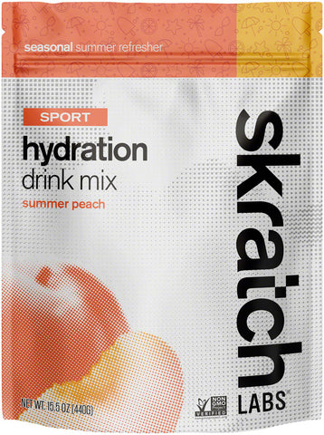 Skratch Labs Sport Hydration Drink Mix - Peach 20-Serving Resealable Pouch