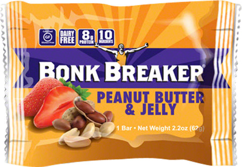 Bonk Breaker Energy Bar Peanut Butter and Jelly Box of 12