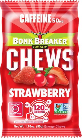 Bonk Breaker Chews Strawberry Caffeinated 10pcs