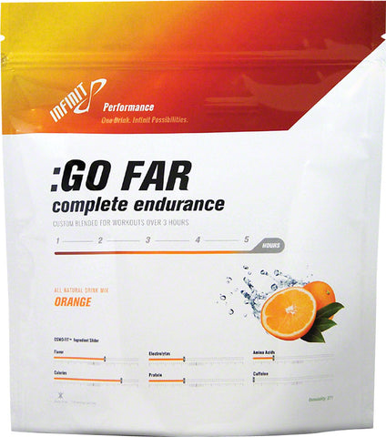 Infinit Nutrition Go Far Energy Drink Mix Orange 18 Serving Bag