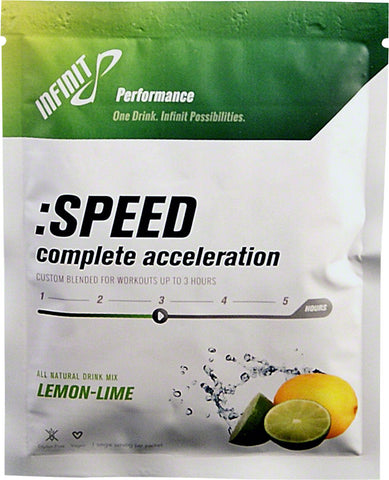 Infinit Nutrition Speed Energy Drink Mix Lemon Lime 20 Single Serving Packets