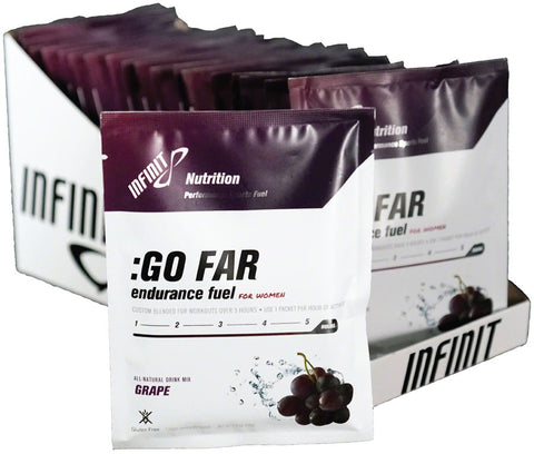 Infinit Nutrition WoMen's Go Far Energy Drink Mix Grape 20 Single Serving