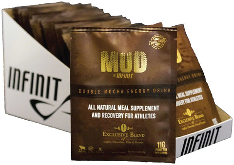 Infinit Nutrition Mud Prefuel Protein Shake Mix Mocha 20 Single Serving Packets