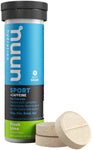 Nuun Sport + Caffeine Hydration Tablets Fresh Lime Box of 8 Tubes