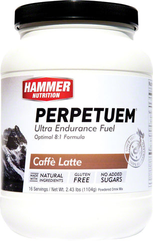 Hammer Perpetuem Cafe Latte (with caffeine) 16 Servings
