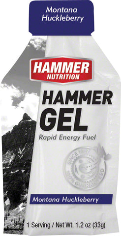 Hammer Gel Montana Huckleberry 24 Single Serving Packets
