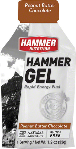 Hammer Gel Peanut Butter Chocolate 24 Single Serving Packets