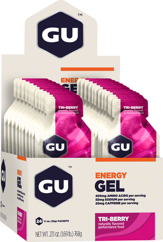 GU Energy Gel Tri Berry Box of 24