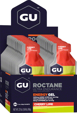 GU Roctane Energy Gel CherryLime Box of 24