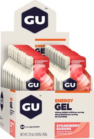 GU Energy Gel Strawberry/Banana Box of 24