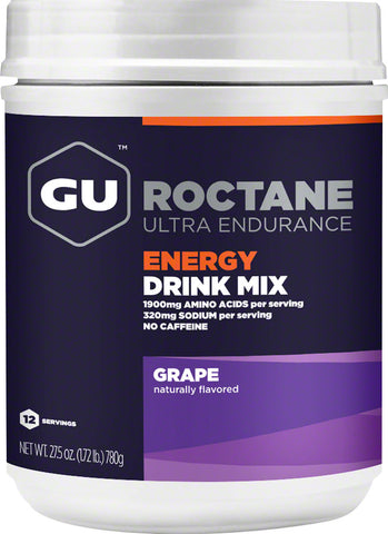 GU Roctane Energy Drink Mix Grape 12 Serving Canister